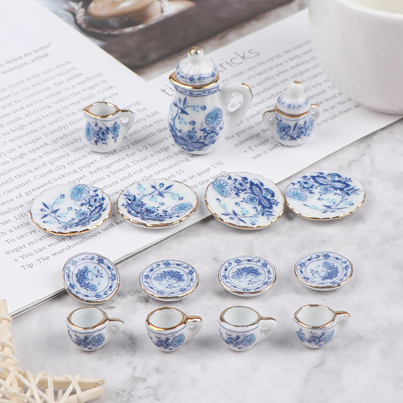 Miniatur 1:12, 15 buah Set can - Kitchen Appliances Toys ulasan dan harga