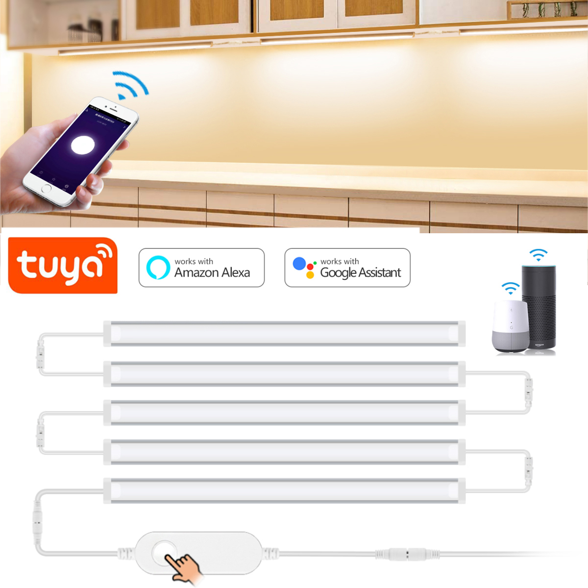 1-5 buah lampu LED pintar di b - Kitchen Appliances Cabinet ulasan dan harga