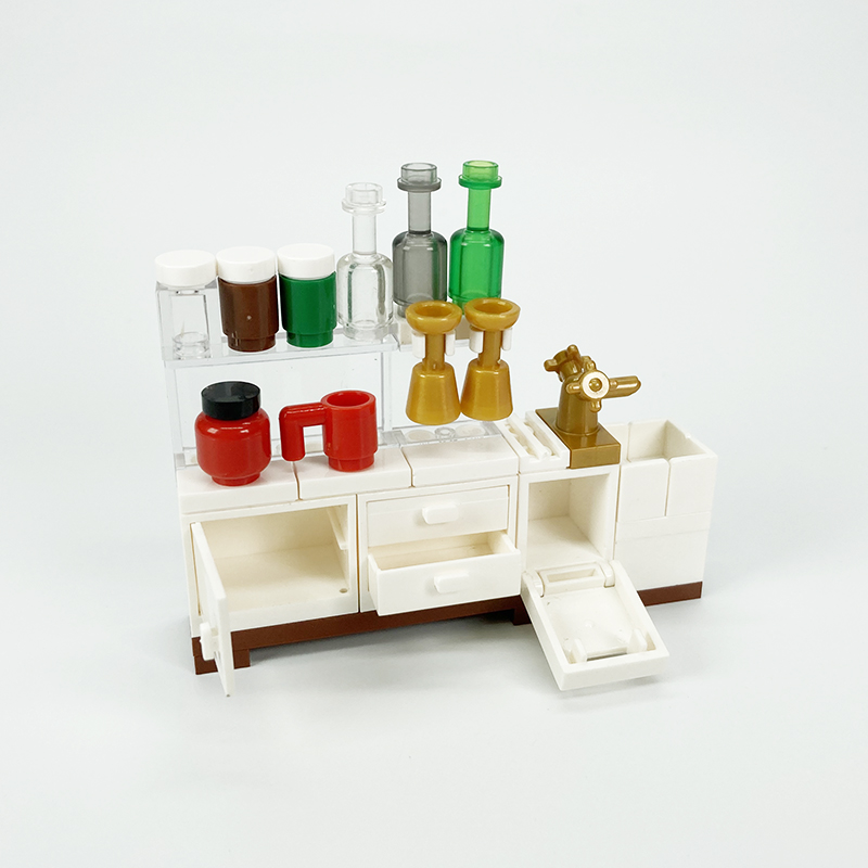MOC block mainan kreatif peral - Kitchen Appliances Toys ulasan dan harga