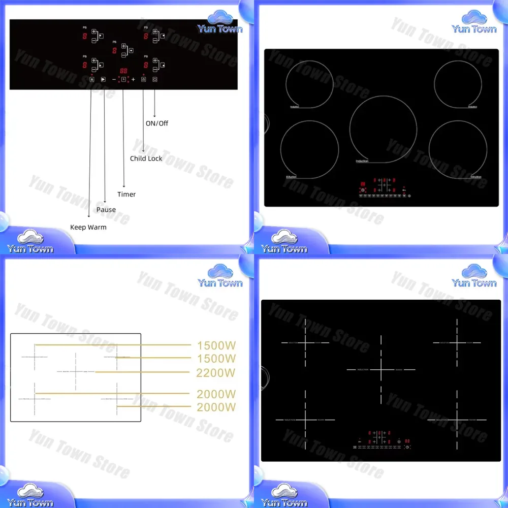 Kompor Listrik 5 Tungku untuk  - Kitchen Appliances Wholesale ulasan dan harga