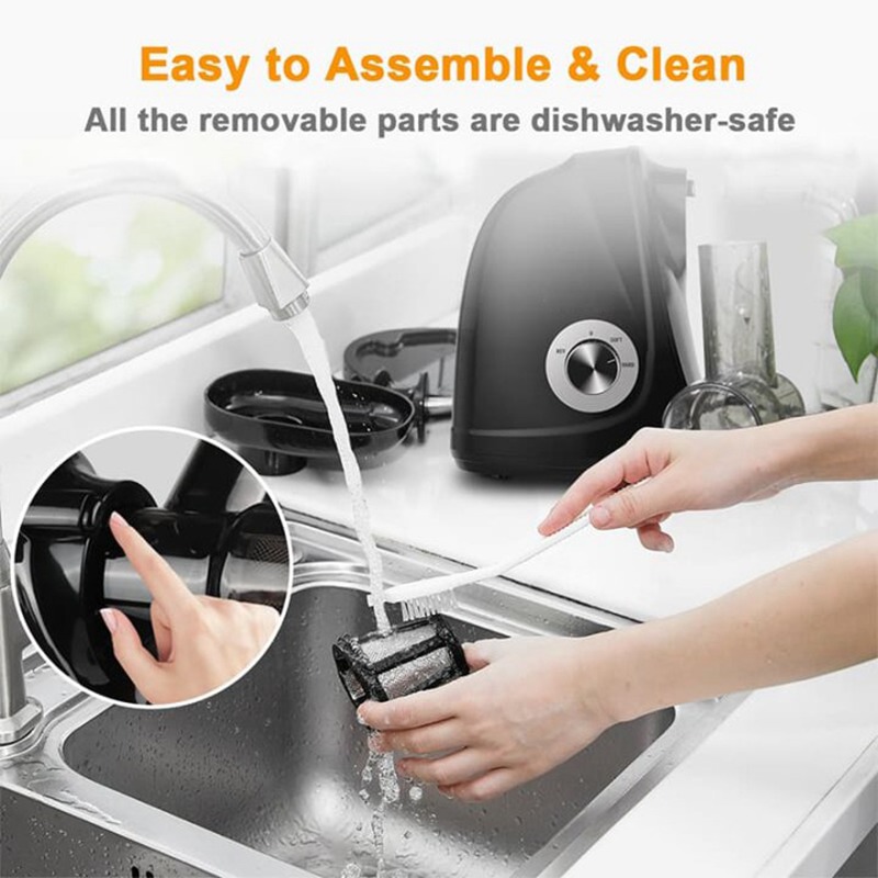 Juicer Horizontal Hitam Berkua - Kitchen Appliances Wholesale ulasan dan harga